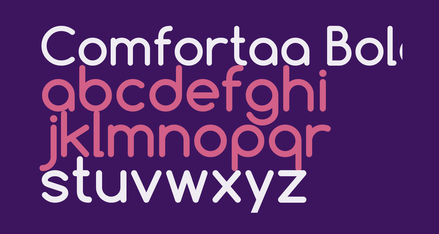 Comfortaa Bold free Font - What Font Is