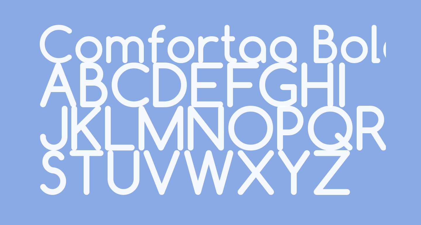 Comfortaa Bold free Font - What Font Is