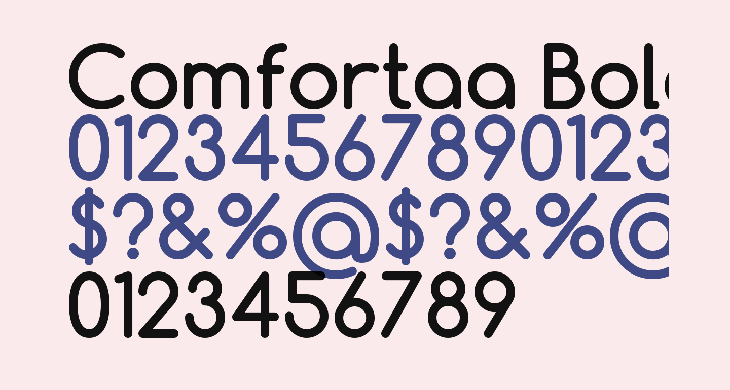 Comfortaa Bold free Font - What Font Is