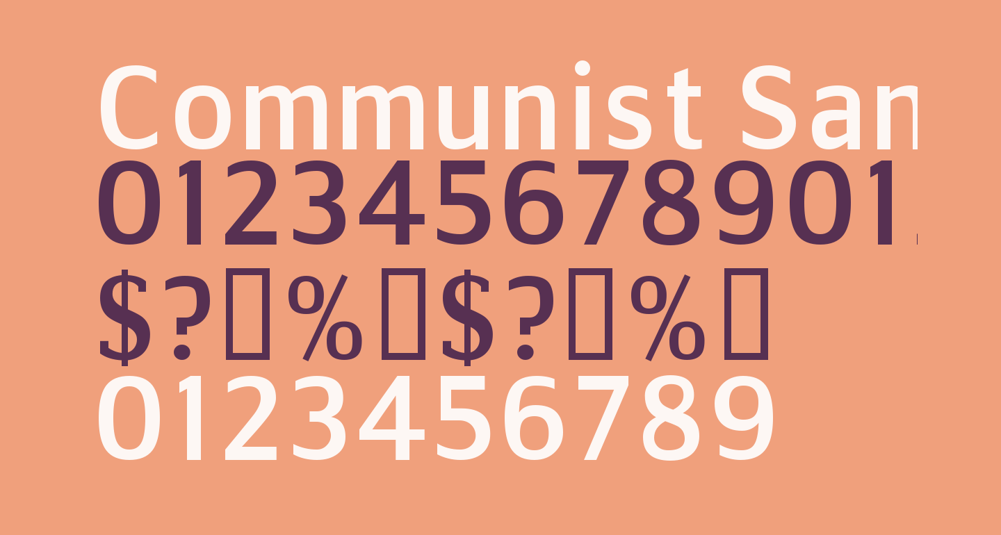 Communist Sans free Font - What Font Is