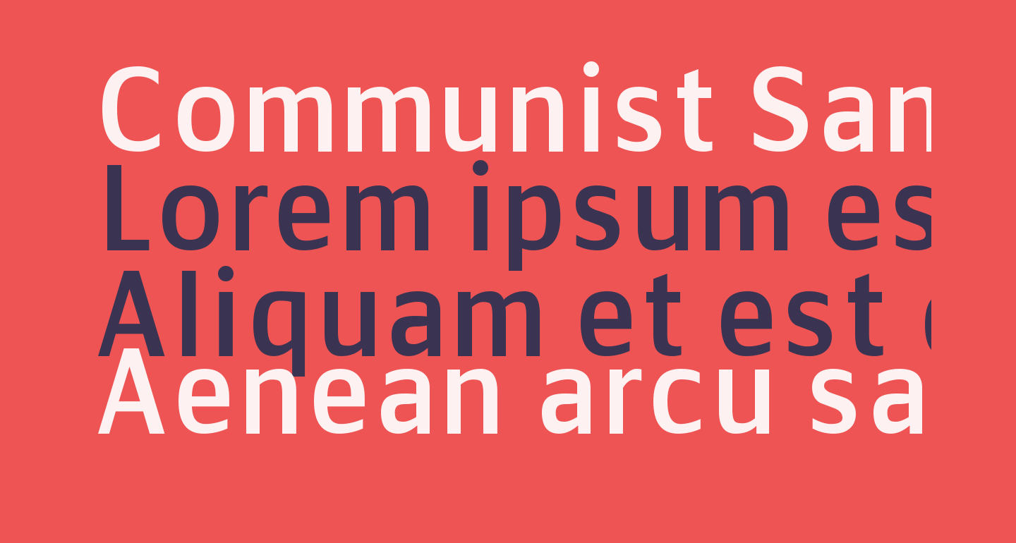 Communist Sans free Font - What Font Is