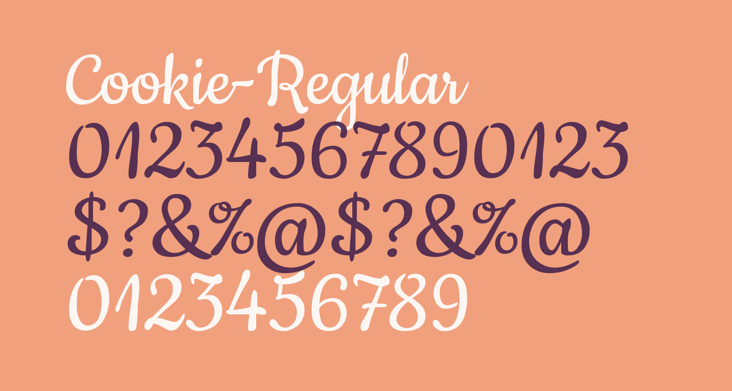 CookieRegular free Font What Font Is