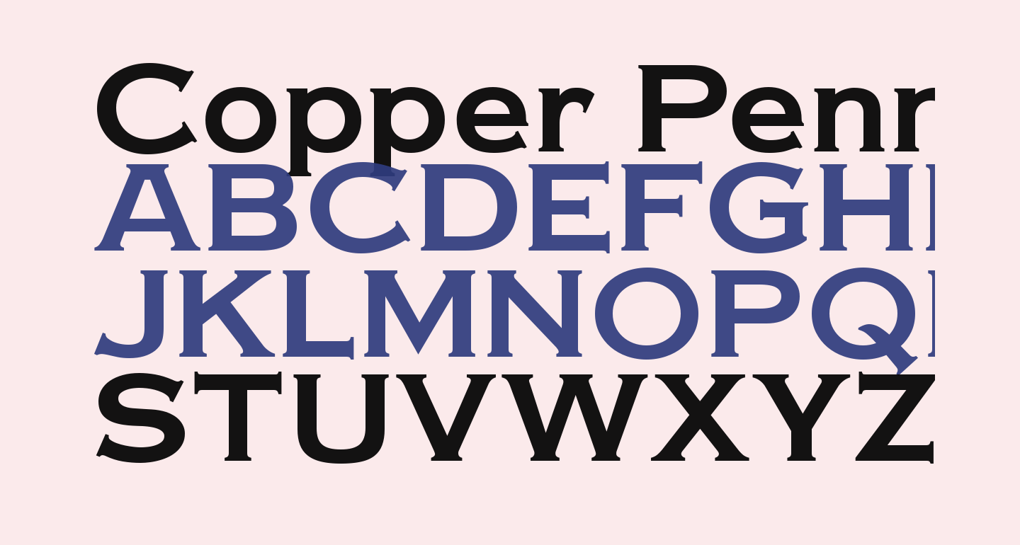Copper Penny DTP Normal free Font What Font Is