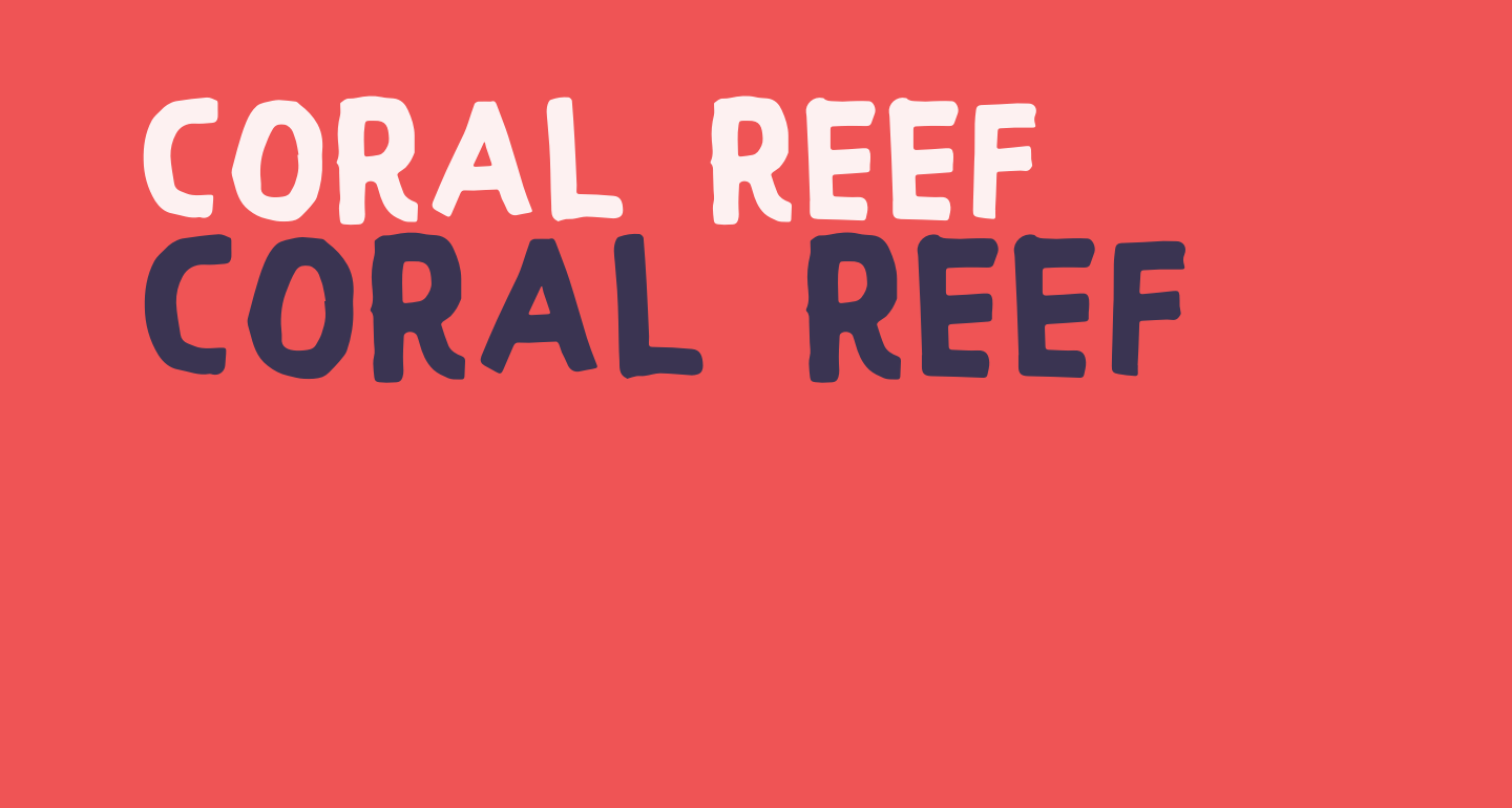 Coral Reef free Font - What Font Is