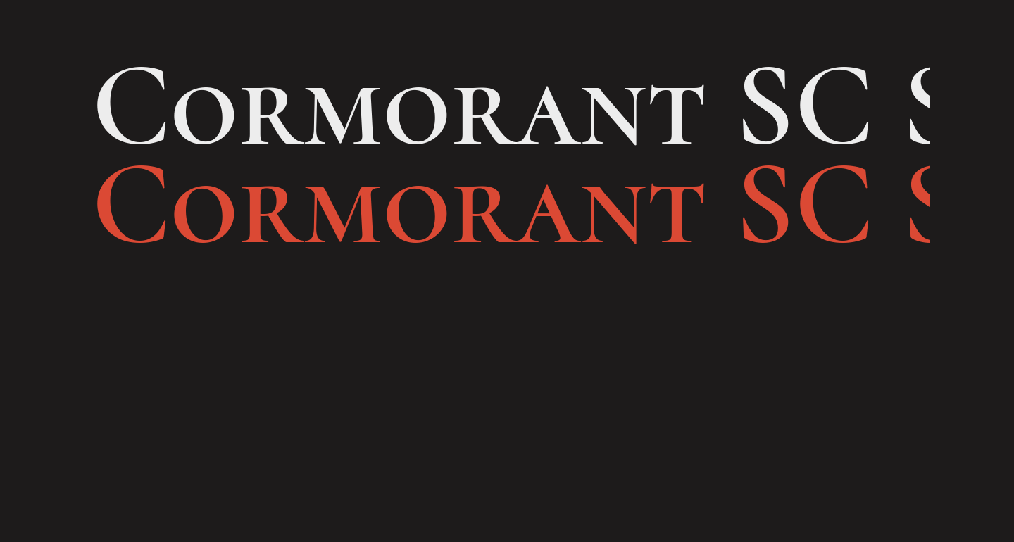Cormorant SC SemiBold free Font What Font Is