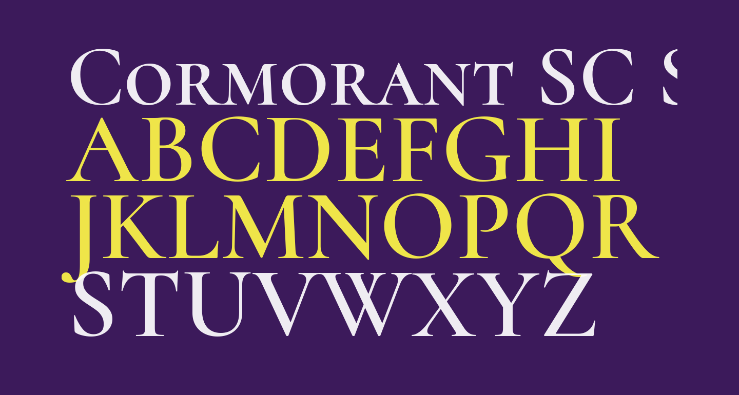 Cormorant SC SemiBold free Font What Font Is