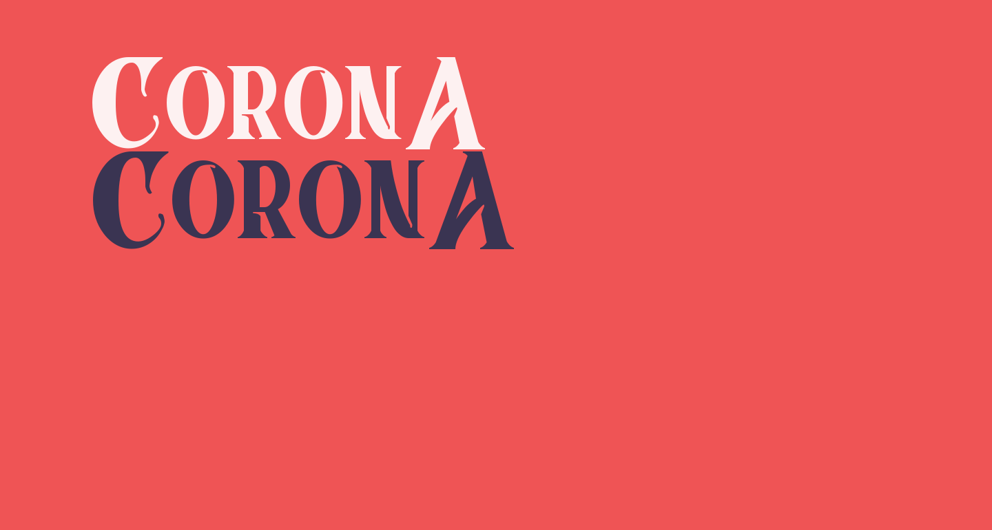 Corona free font what font is
