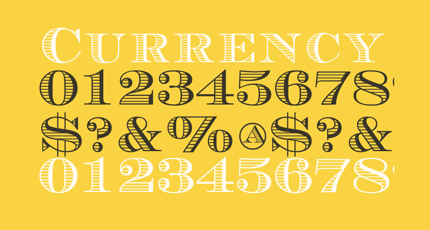 Currency Regular Free Font What Font Is