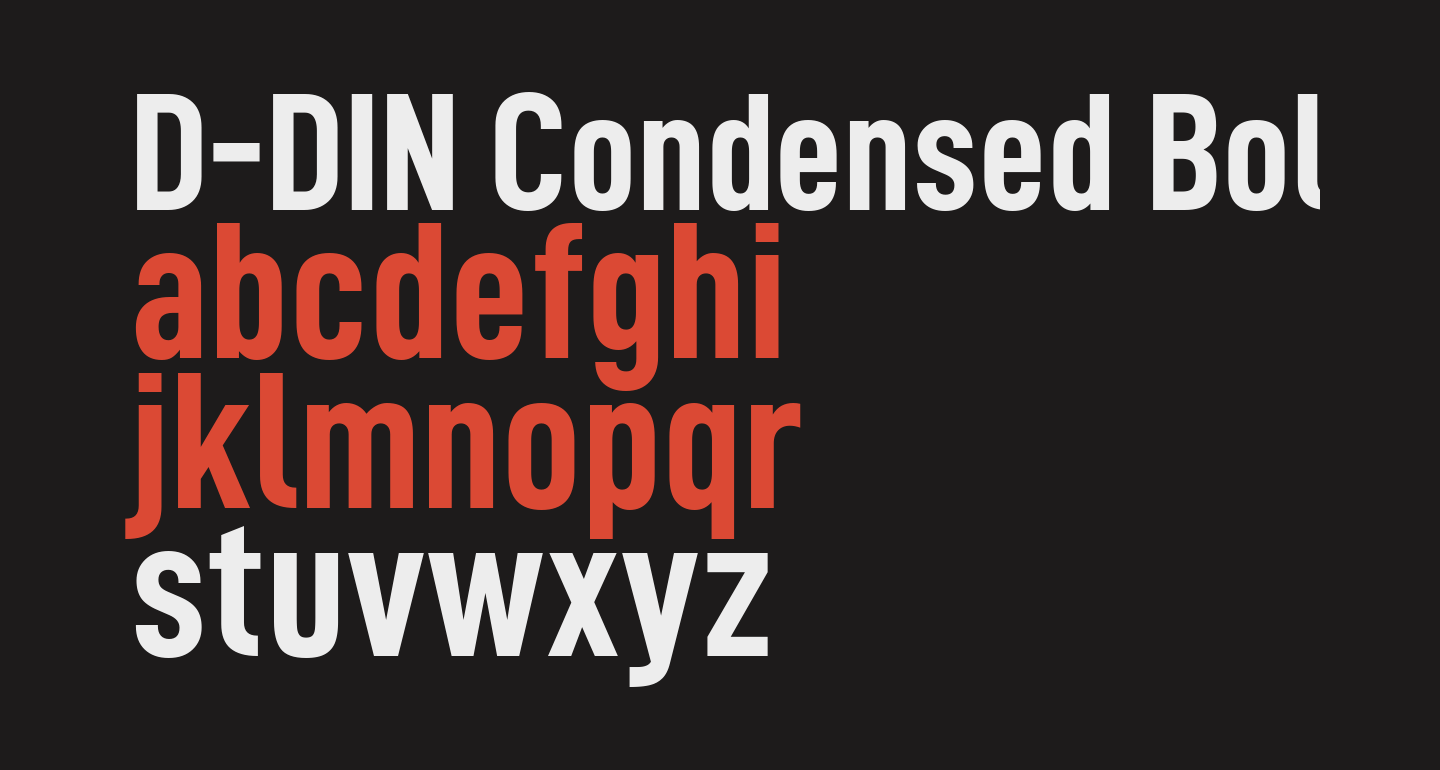 free font close to DIN Condensed