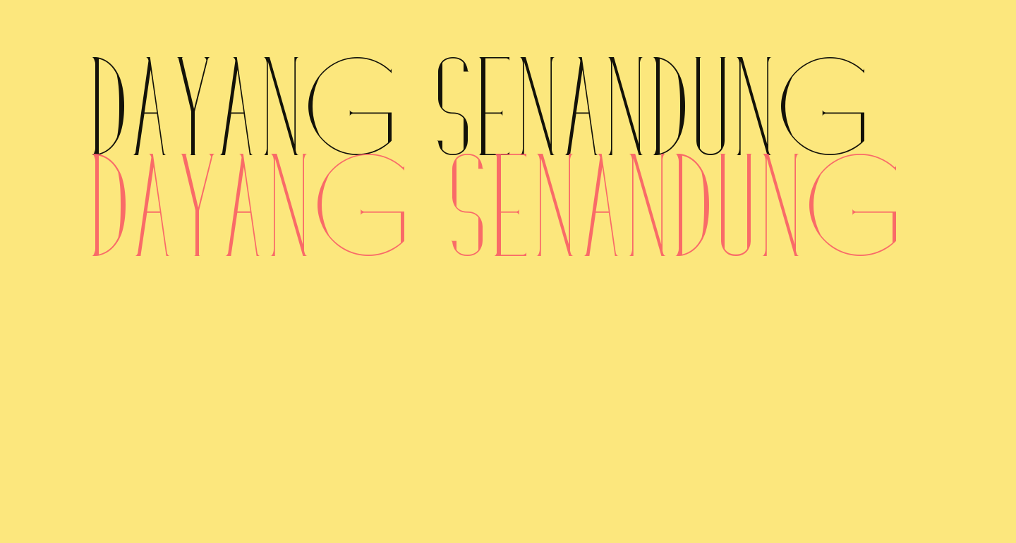 Dayang Senandung free Font - What Font Is