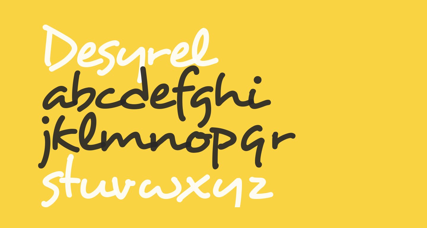 Desyrel free Font - What Font Is