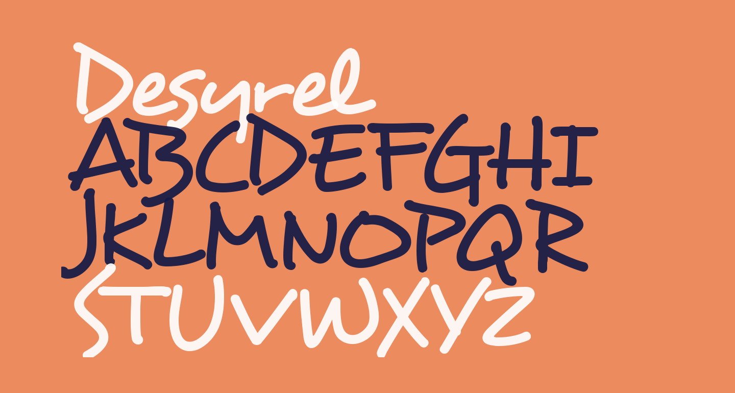 Desyrel free Font - What Font Is