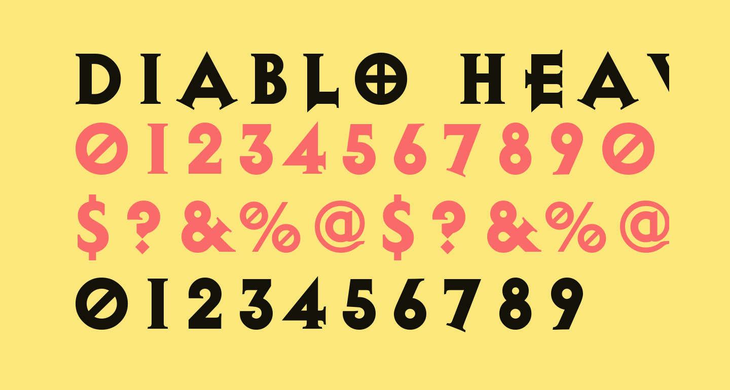 Diablo Heavy free Font - What Font Is
