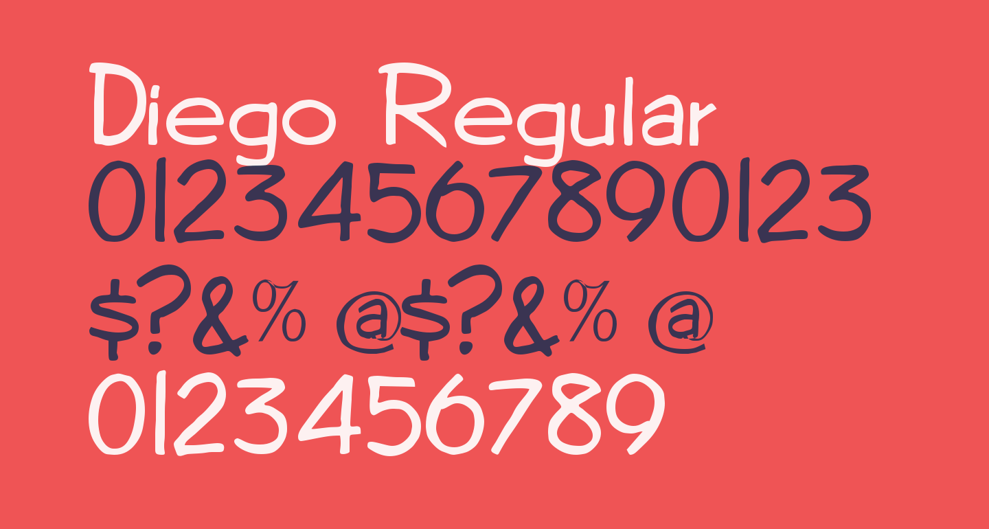 Diego Regular free Font - What Font Is