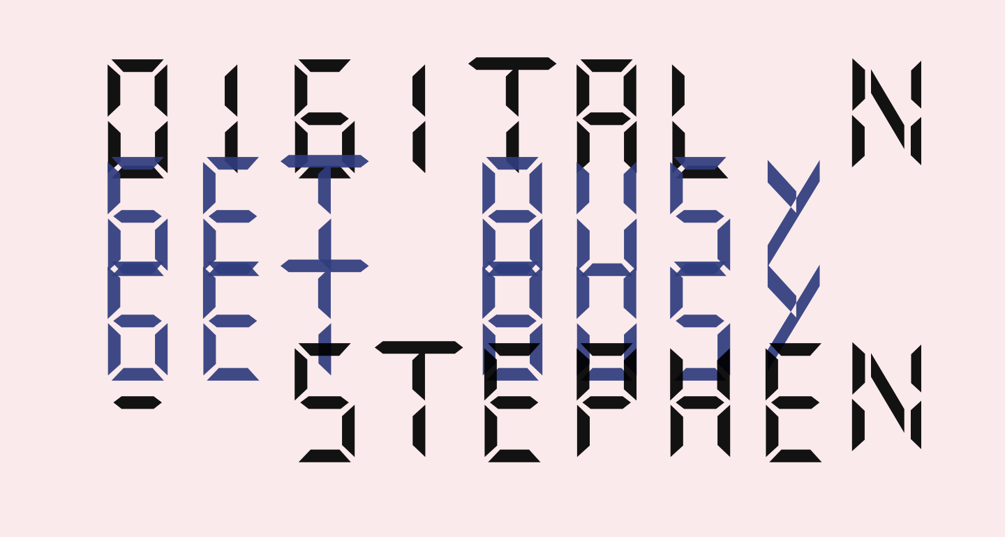 Digital Numbers free Font What Font Is