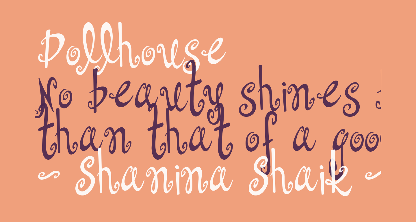 Dollhouse free Font What Font Is