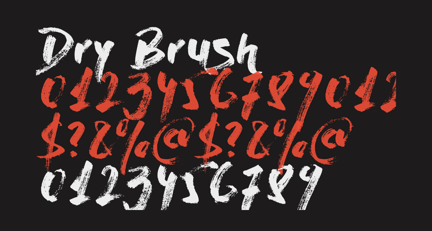 Dry Brush free Font What Font Is