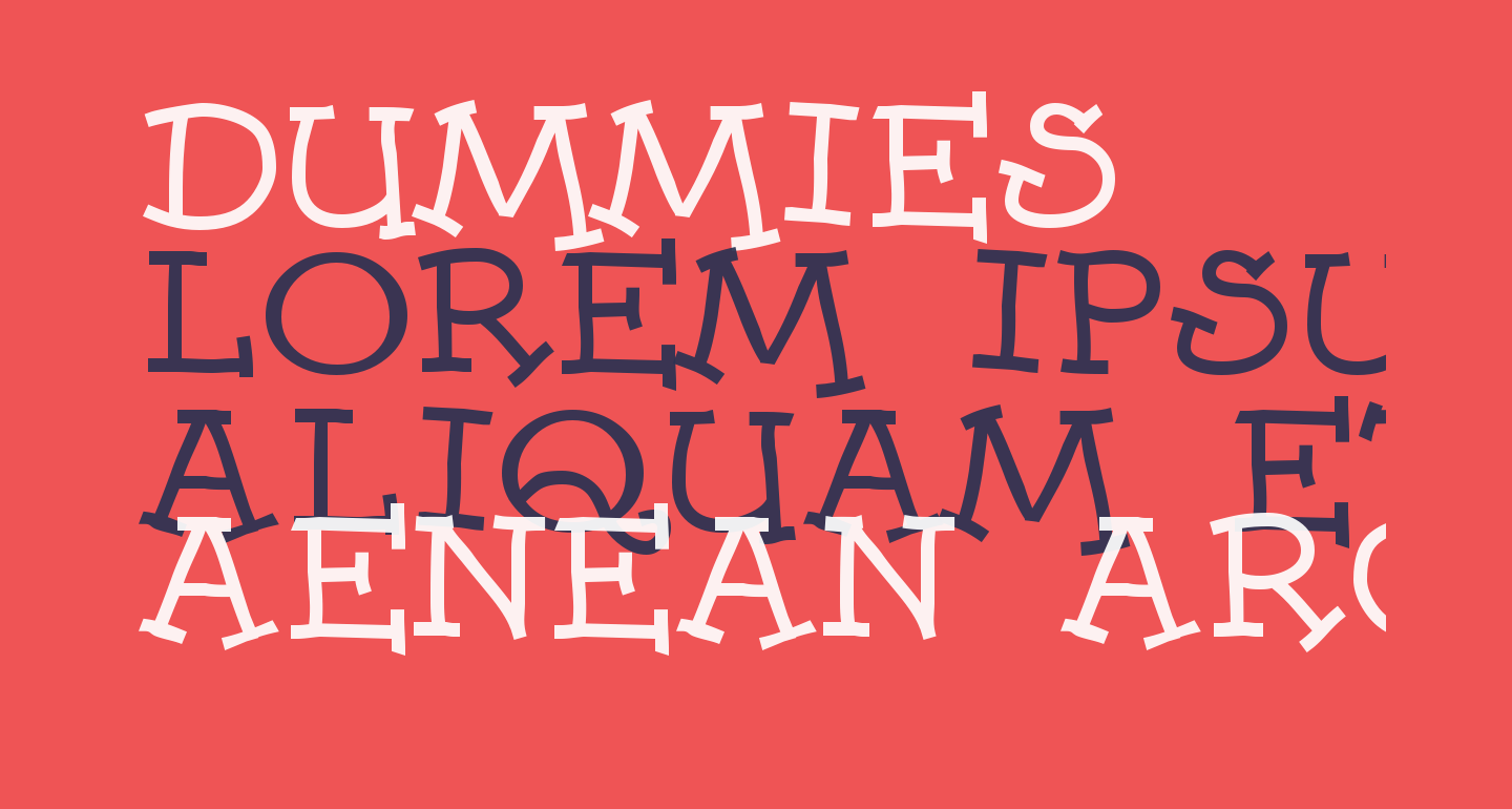 Dummies free Font What Font Is
