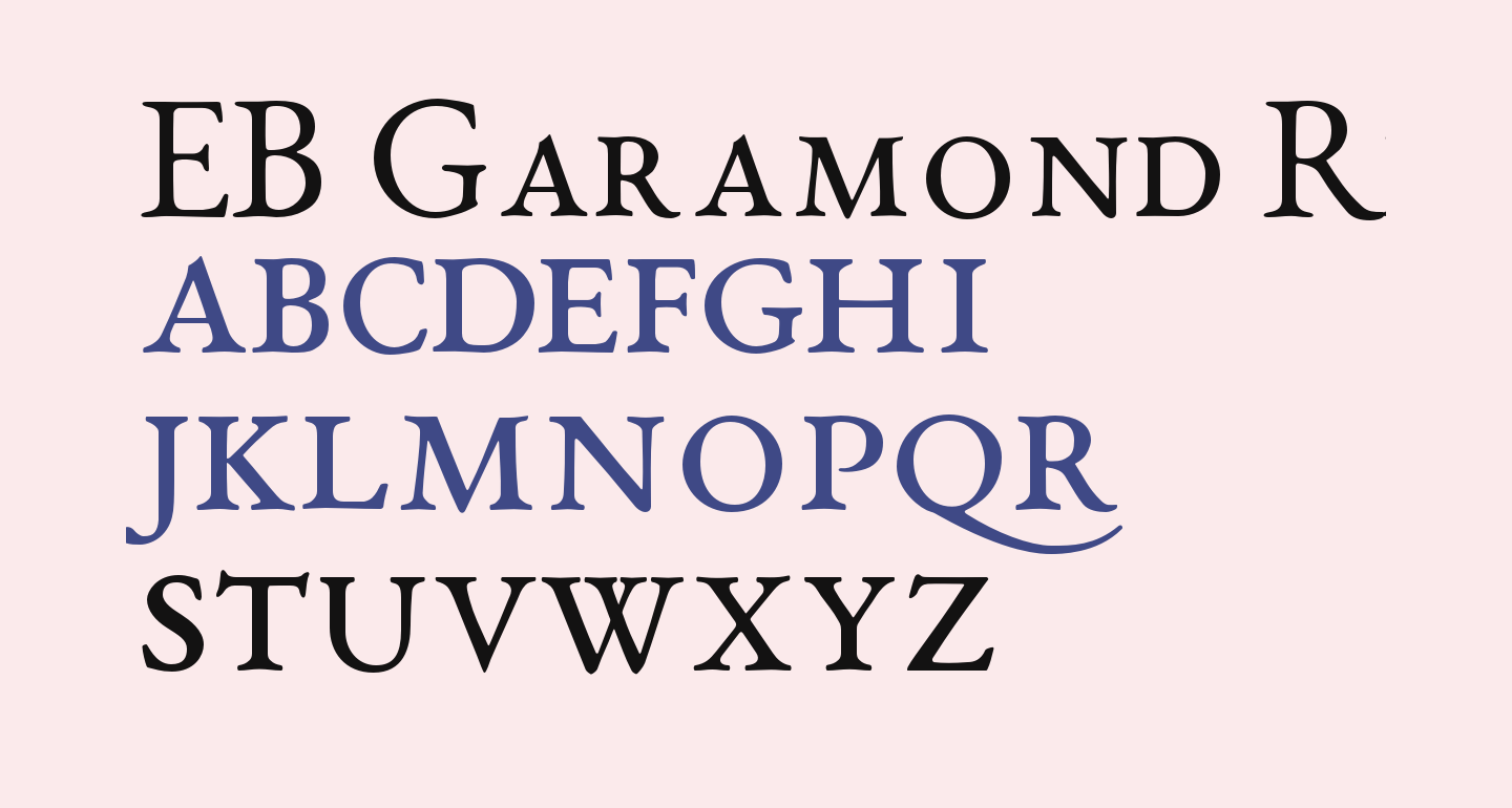 EB Garamond Regular SmallCaps free Font - What Font Is