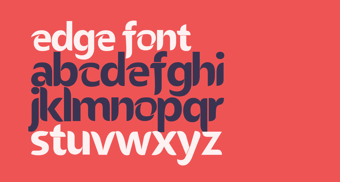 Edge free Font What Font Is