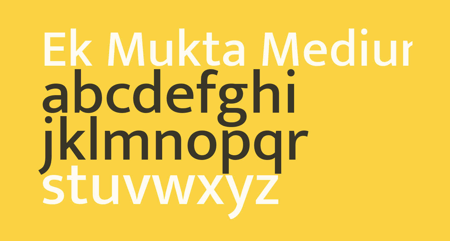 Ek Mukta Medium free Font - What Font Is