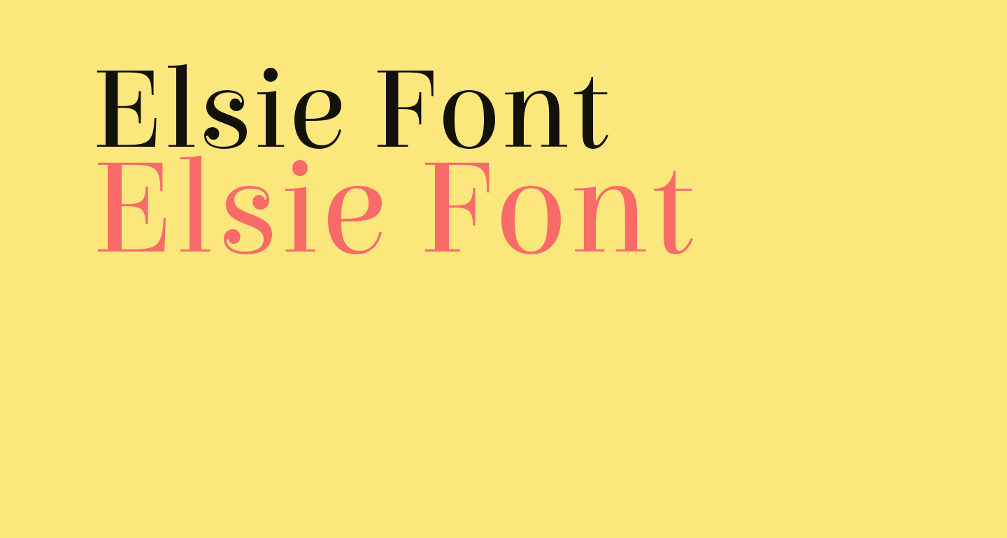 Elsie free Font - What Font Is