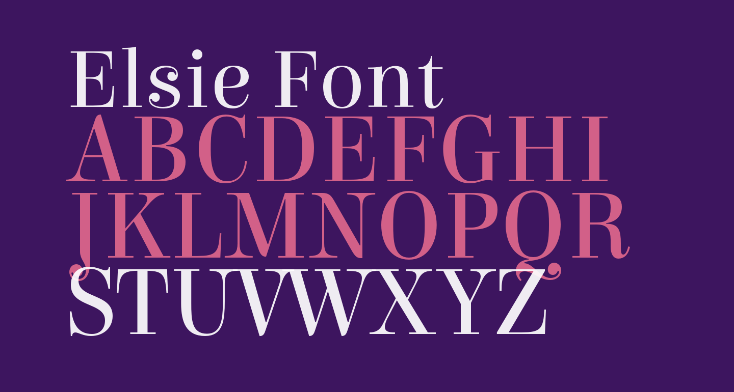 Elsie free Font - What Font Is