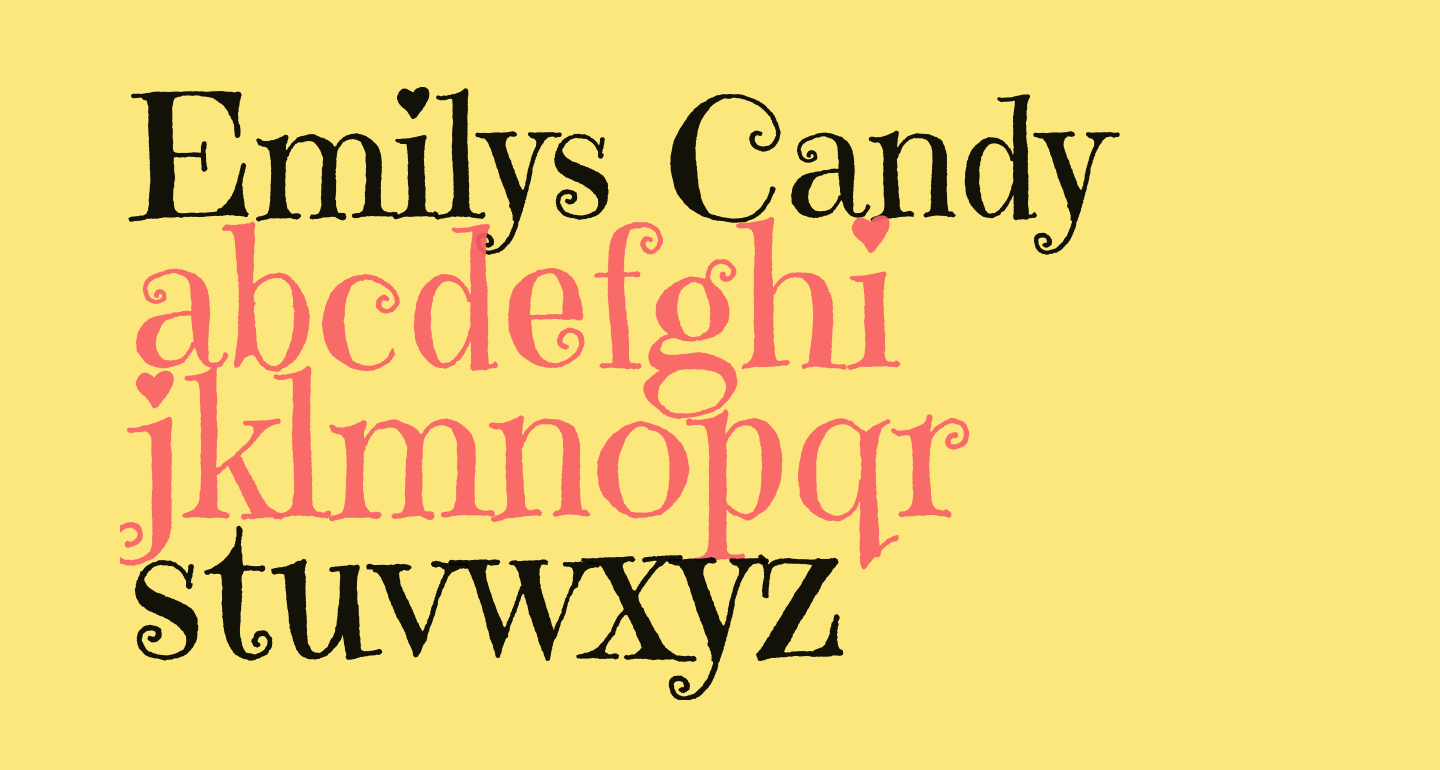 Emilys Candy free Font - What Font Is