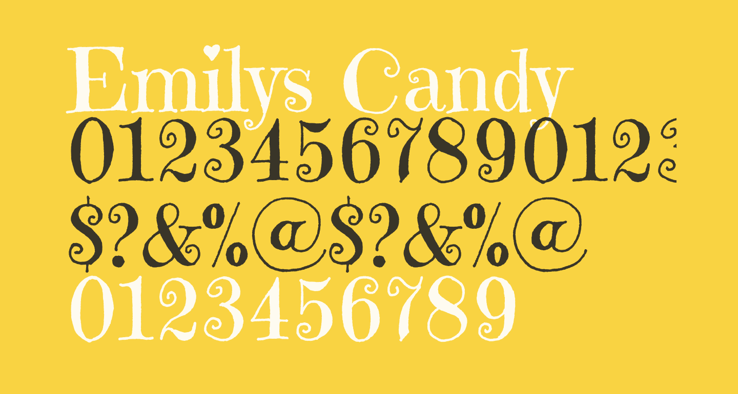 Emily Candy Font Download free Emilys Candy Regular font