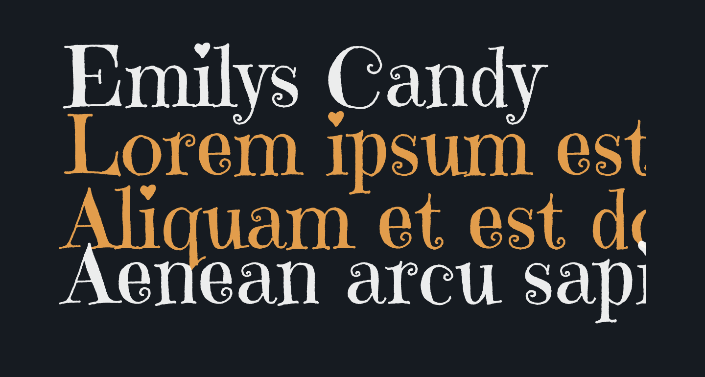 Emilys Candy free Font What Font Is
