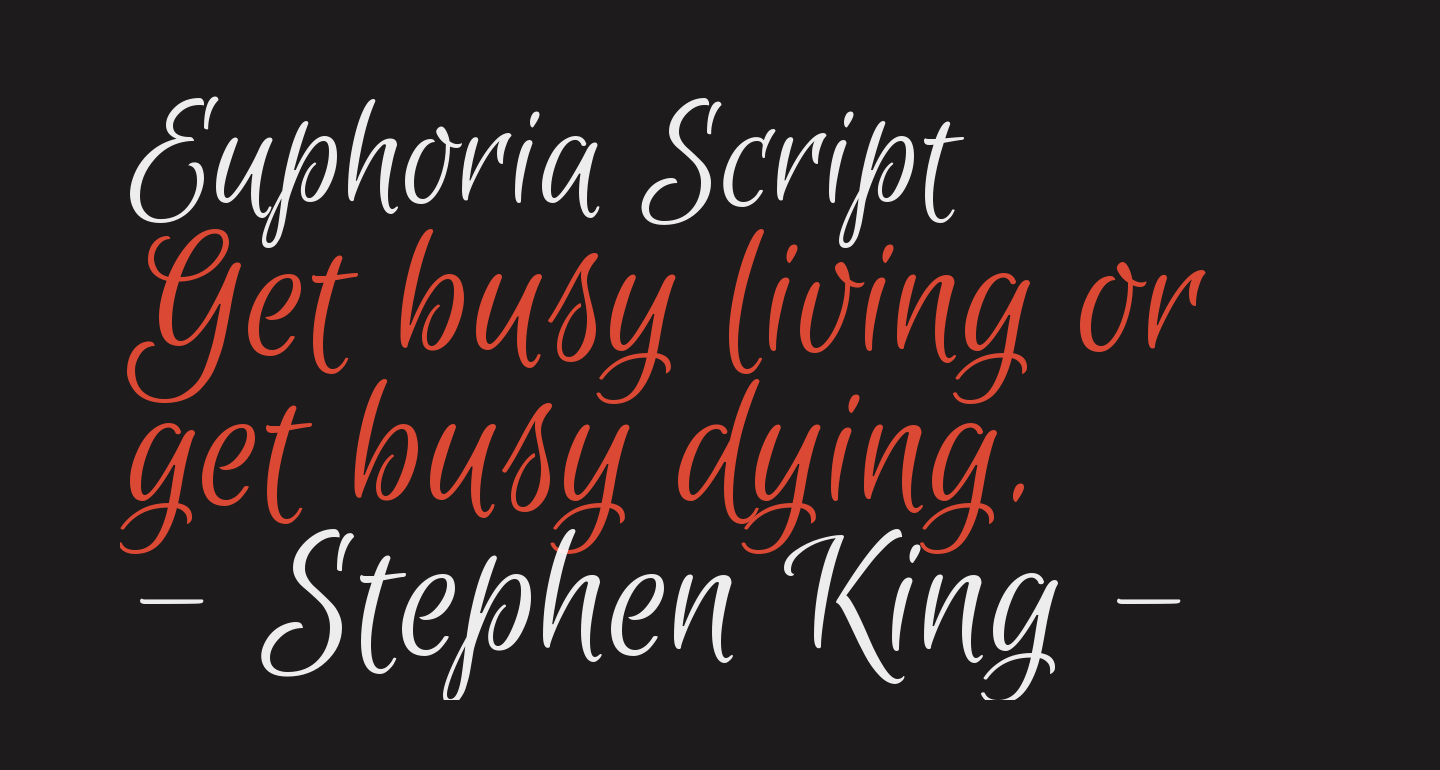Euphoria Script Free Font What Font Is