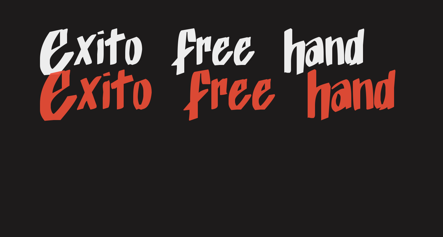 Exito_Free_Hand free Font - What Font Is