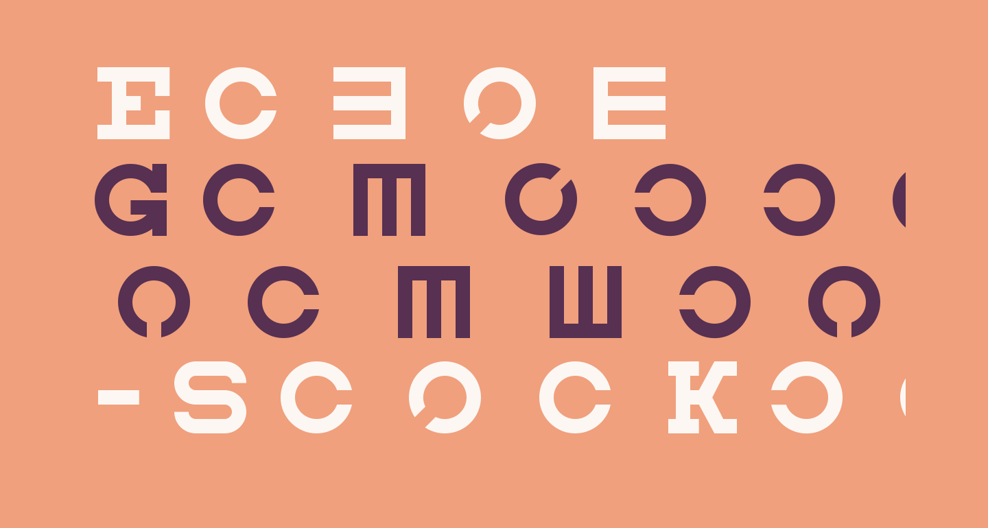Eyechart free Font What Font Is