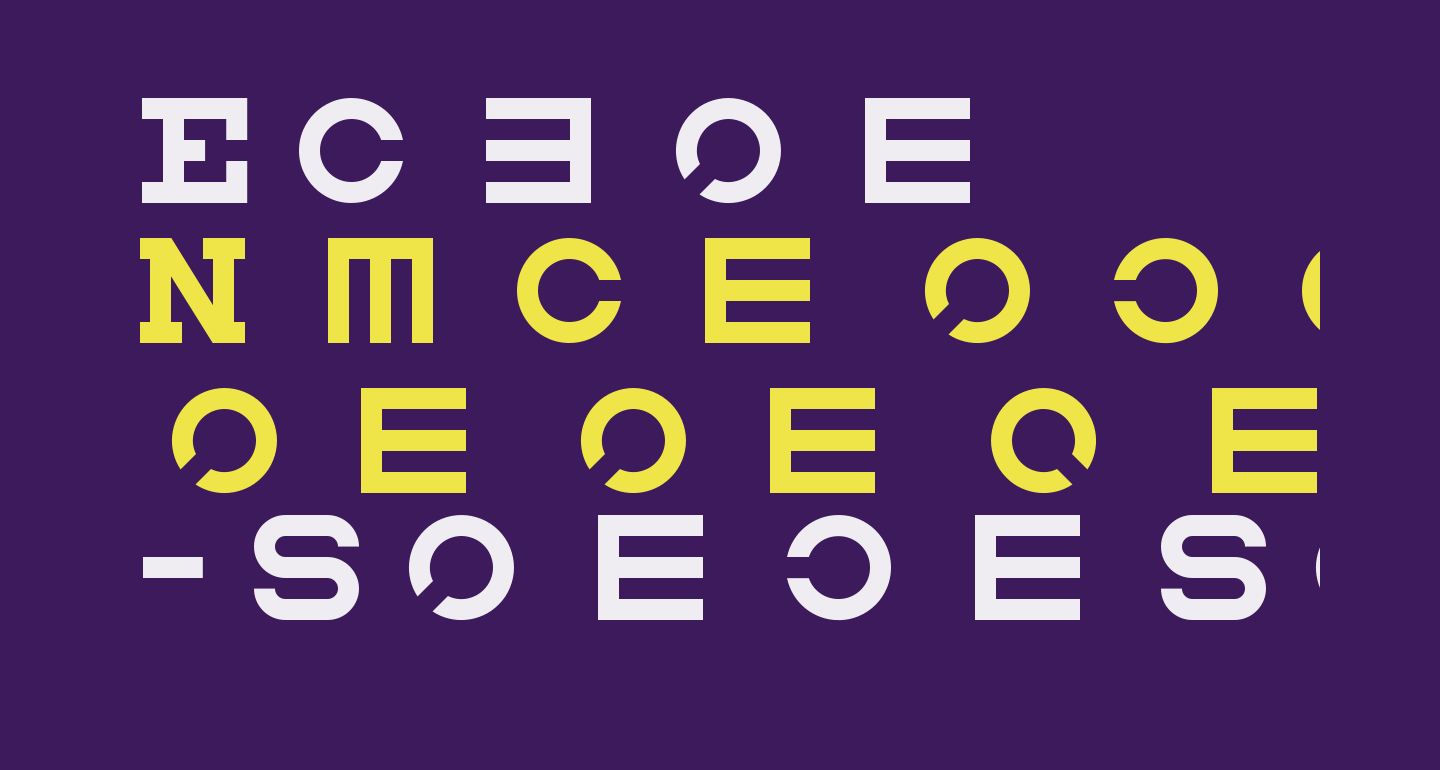 Eyechart free Font What Font Is