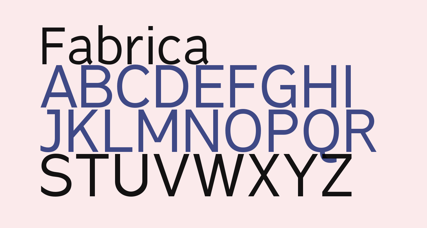 Fabrica Free Font - What Font Is