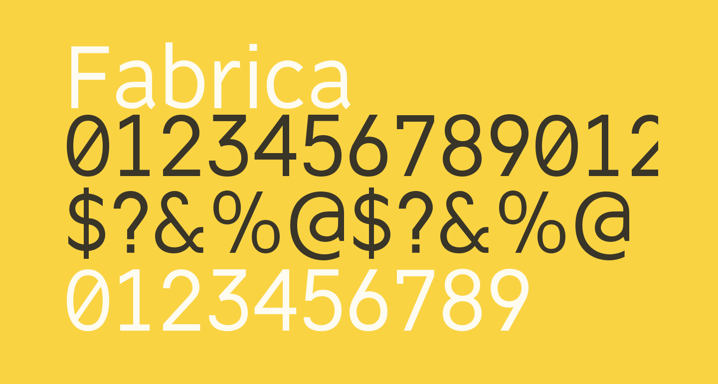 Fabrica Free Font What Font Is