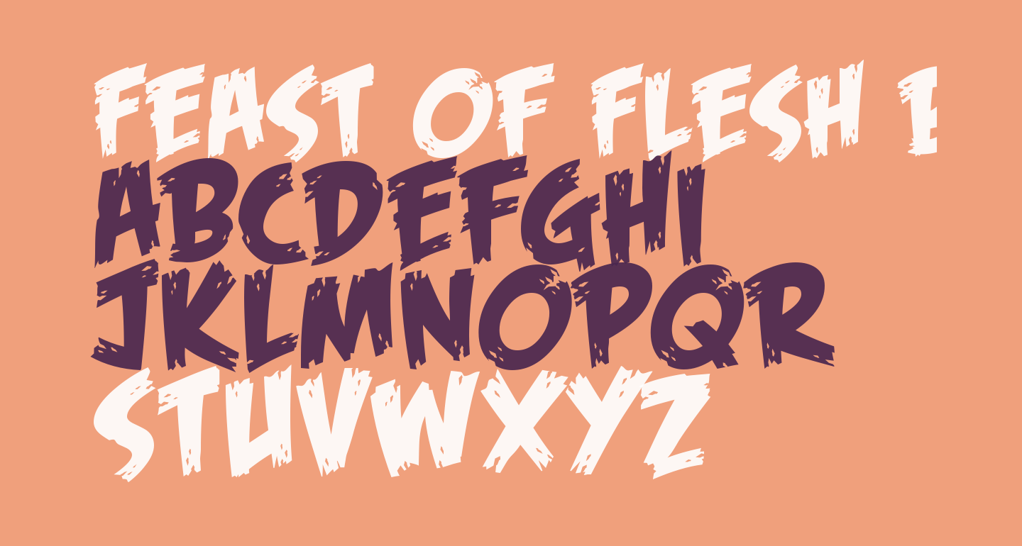 Feast of Flesh BB free Font - What Font Is