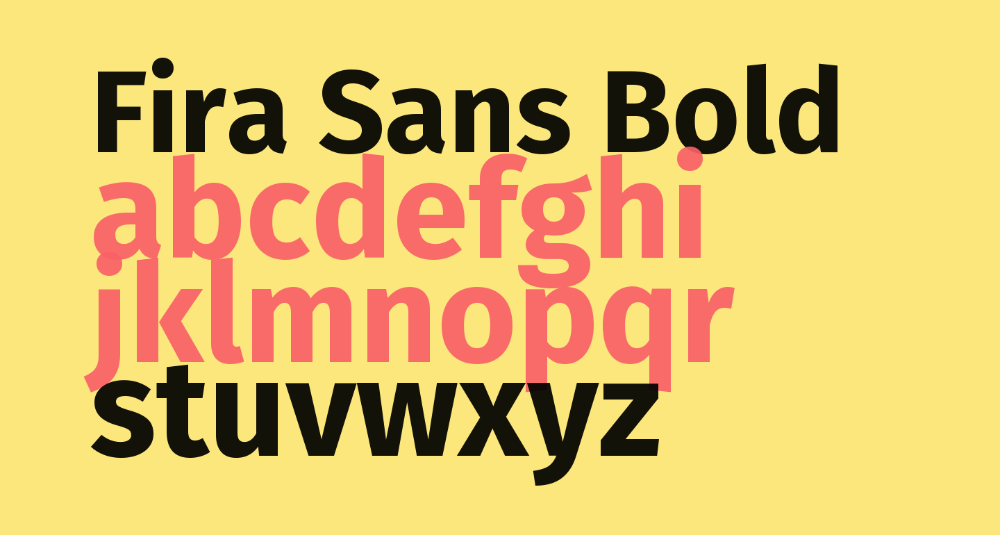 Fira Sans Bold free Font - What Font Is