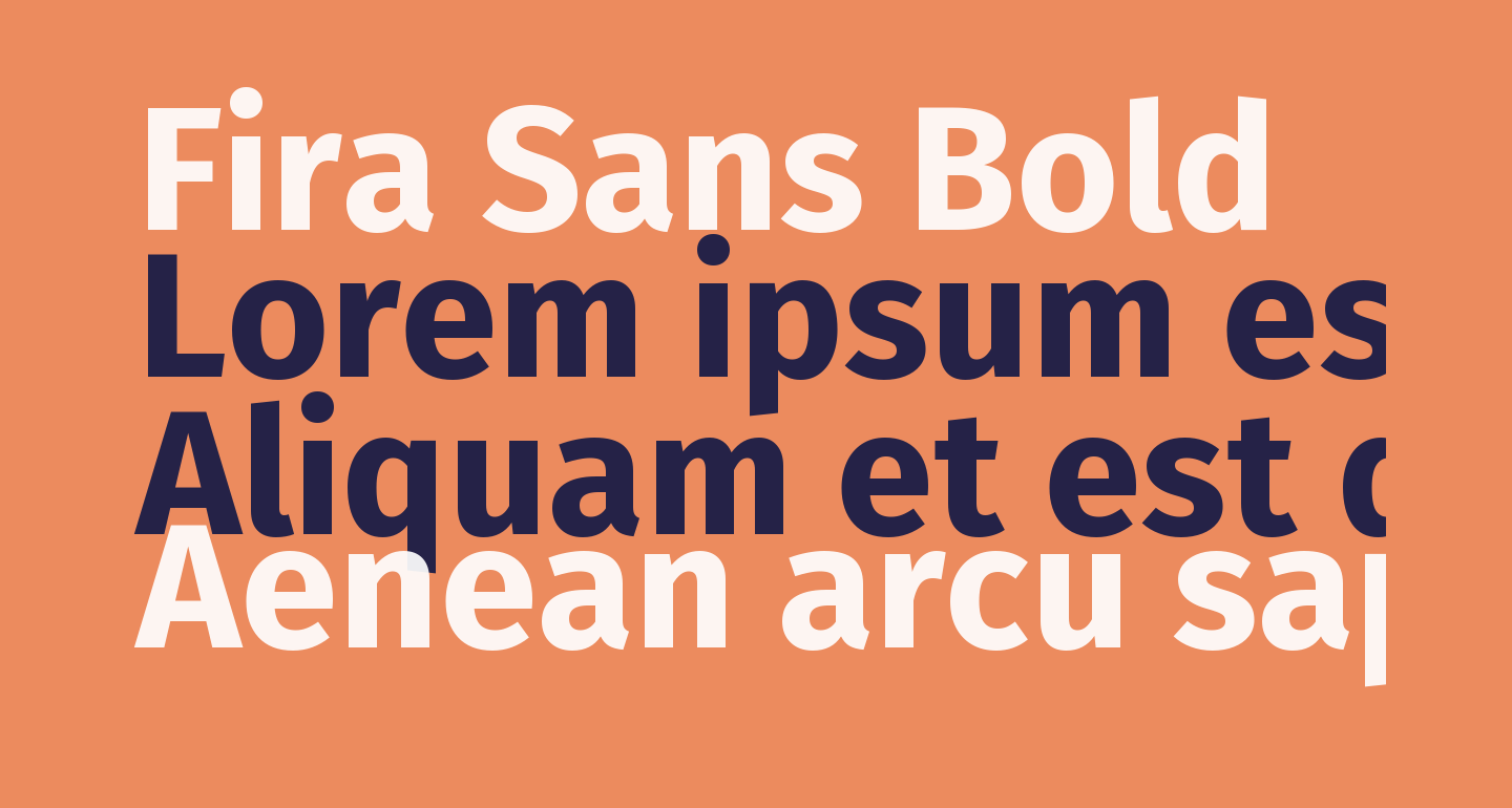 Fira Sans Bold free Font - What Font Is