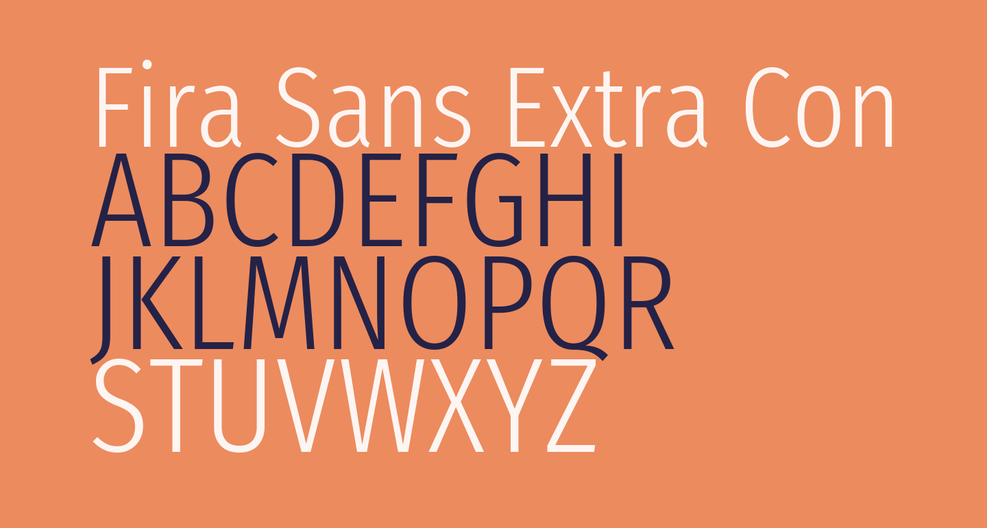 Fira Sans Extra Condensed Light free Font - What Font Is