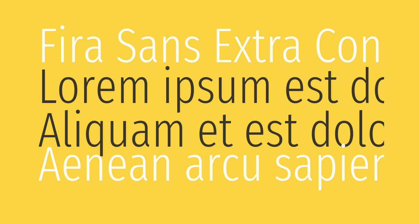 Fira Sans Extra Condensed Light free Font - What Font Is