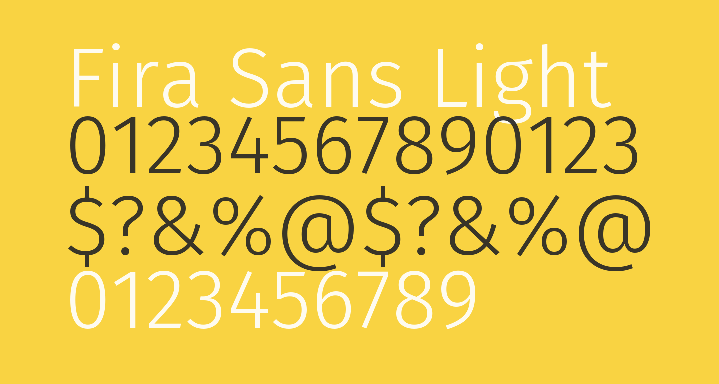 Fira Sans Light free Font - What Font Is