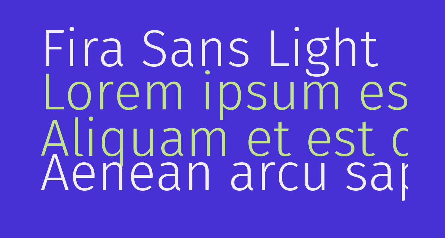 Fira Sans Light Free Font - What Font Is