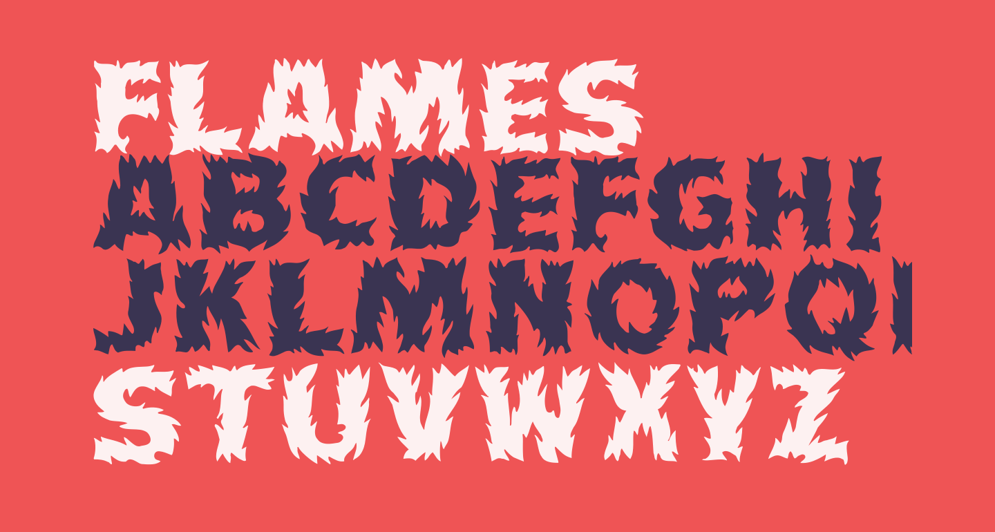 Flames free Font What Font Is