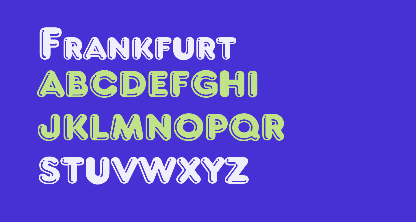Frankfurt free Font What Font Is
