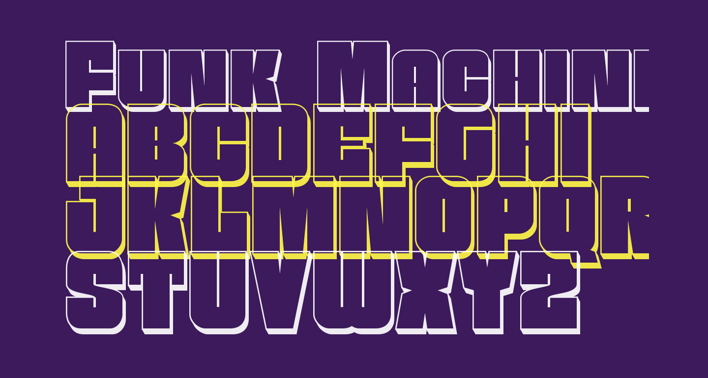 Funk Machine 3D free Font - What Font Is