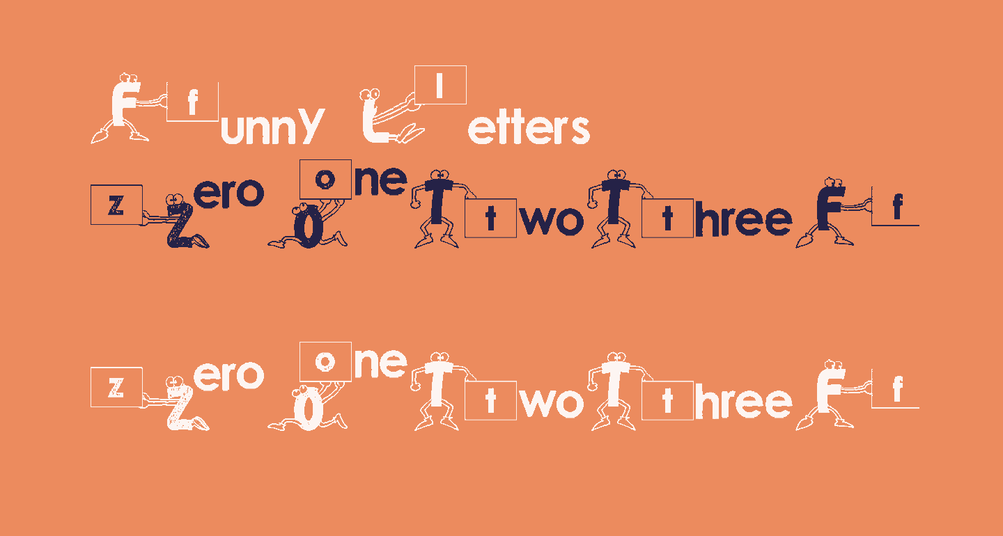 Funny Letters free Font - What Font Is