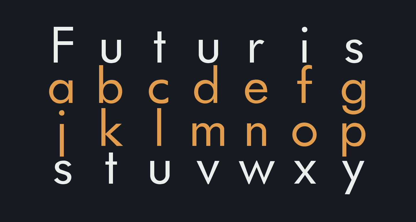 Futurist Fixed Width Free Font What Font Is