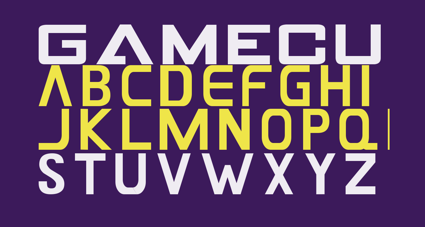 GAMECUBEN DualSet free Font What Font Is