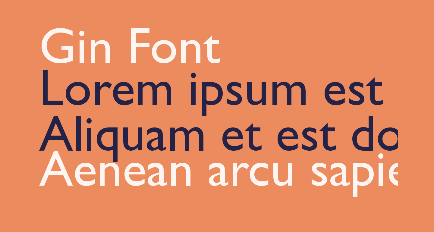 Gin free Font What Font Is